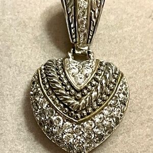 Silver CZ Heart Puff Styled Pendant
Designer Inspired